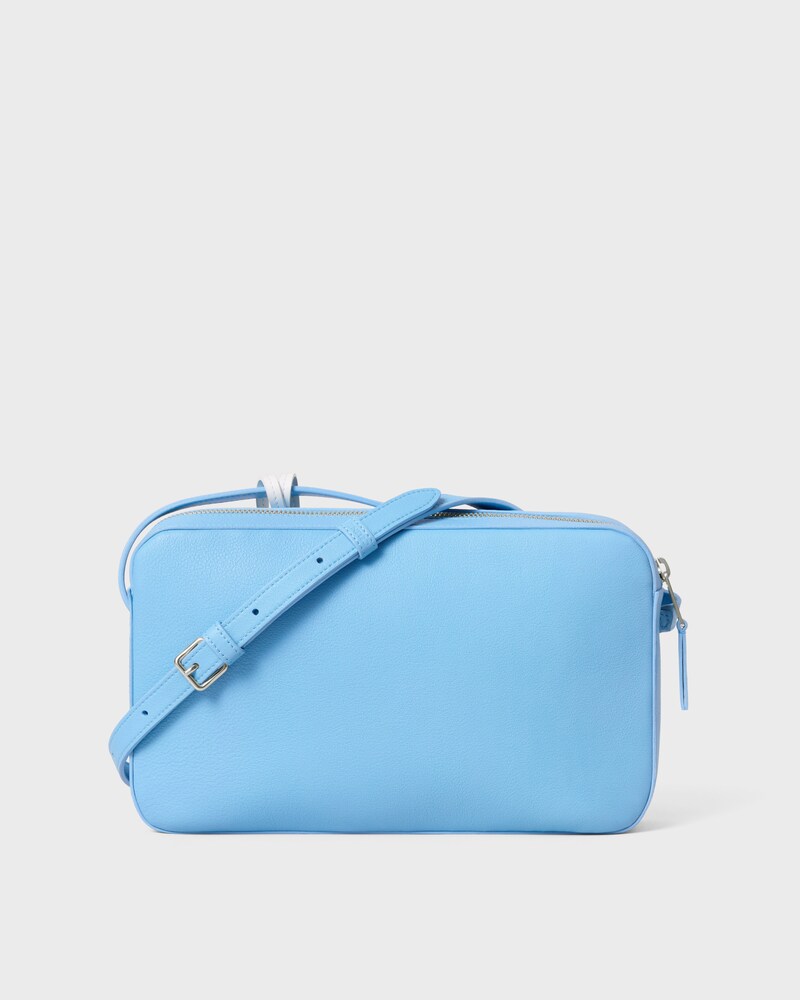 MESSENGER BAG WITH CHARM IN SMOOTH CALFSKIN AND LAMBSKIN - SKY BLUE / ULTRA WHITE - CROSS-BODY BAGS - 1 | CELINE