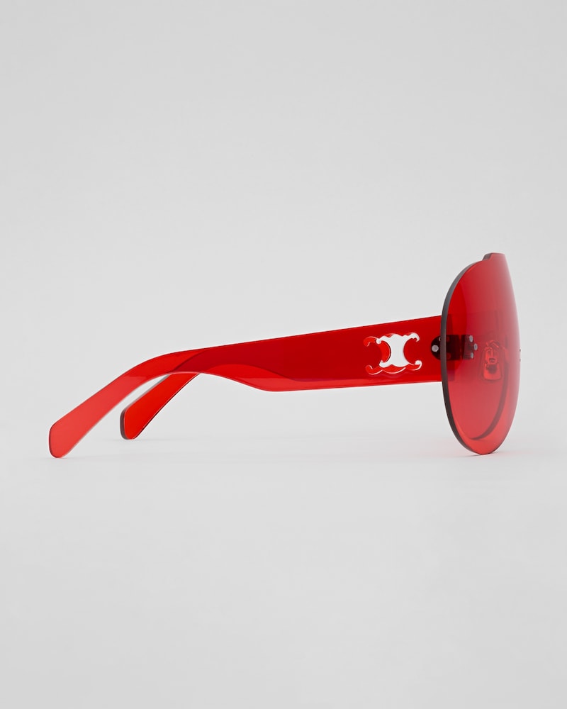 Sundown Shade 02 sunglasses in Nylon - RED -  - 1 | CELINE