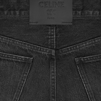 Boyfriend-Jeans 001 aus Baumwolldenim - NEW MAX BLACK WASH + PATCH DEB -  - 2 | CELINE