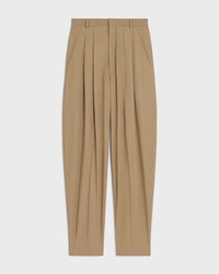 montauk trousers IN wool - LIGHT KHAKI -  - 1 | CELINE