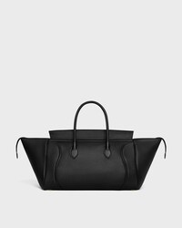 LUGGAGE IN MORBIDA PELLE DI AGNELLO LUCIDA - NERO - LUGGAGE - 2 | CELINE