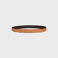 CORREA REVERSIBLE DE 25 MM DE PIEL DE BECERRO NATURAL Y LONA TRIOMPHE - MIEL -  - 1 | CELINE