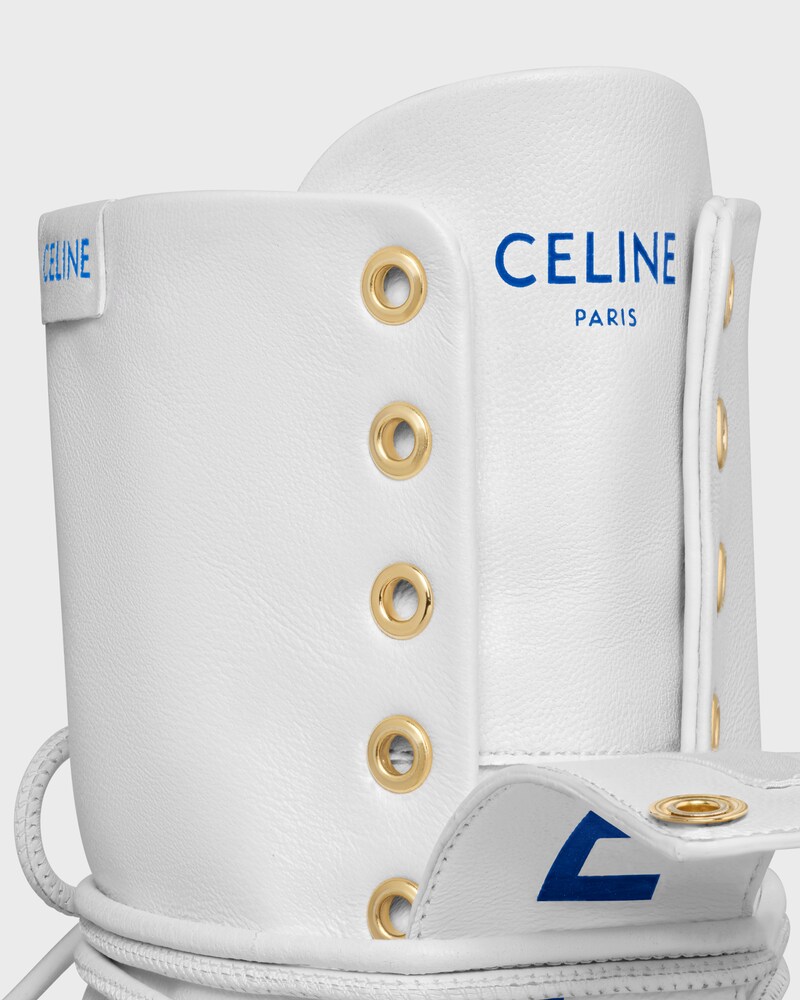 BALLET HIGH - BOTTINE À LACETS EN CUIR D'AGNEAU - ULTRA BLANC -  - 1 | CELINE