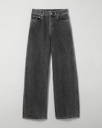 Jolene Jeans aus Baumwolldenim - CHARCOAL + GEPRÄGTES BLATTGOLD -  - 1 | CELINE