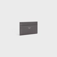 MEDIUM CARD HOLDER IN GRAINED CALFSKIN - GREY - CARD HOLDERS - 2 | CELINE