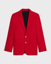 veste classique flanelle - ROUGE -  - 1 | CELINE