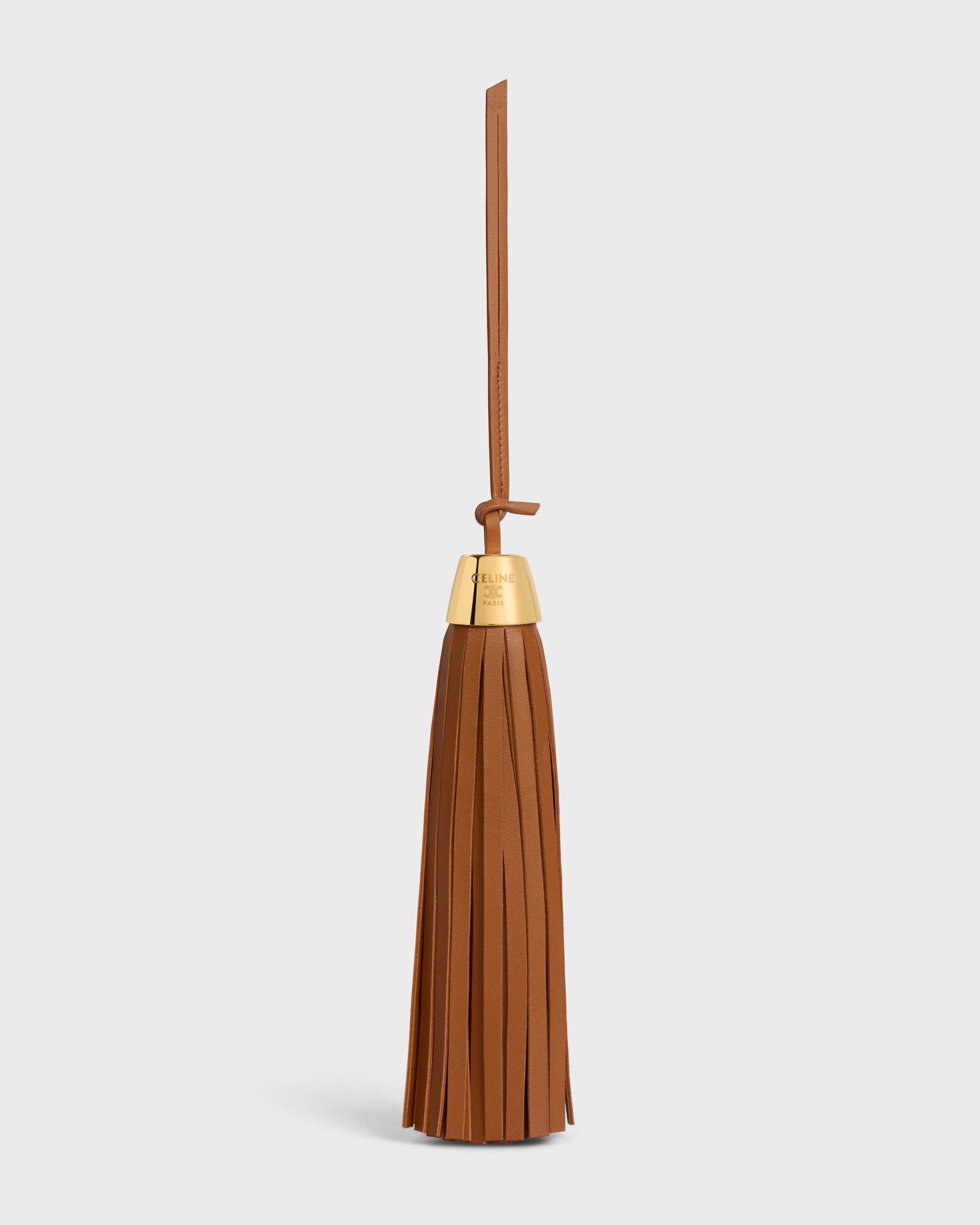 TASSEL CHARM IN SMOOTH LAMBSKIN - SOFT TAN | CELINE