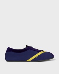 THE FLAT SNEAKER IN GROS GRAIN, VELVET, SUEDE CALFSKIN AND LAMBSKIN - PURPLE -  - 1 | CELINE
