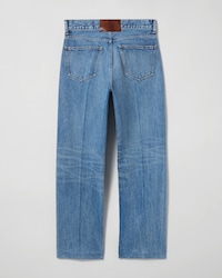 Boyfriend Jeans 001 aus Baumwolldenim - VIVIENNE GLASS + PATCH BROWN D -  - 2 | CELINE