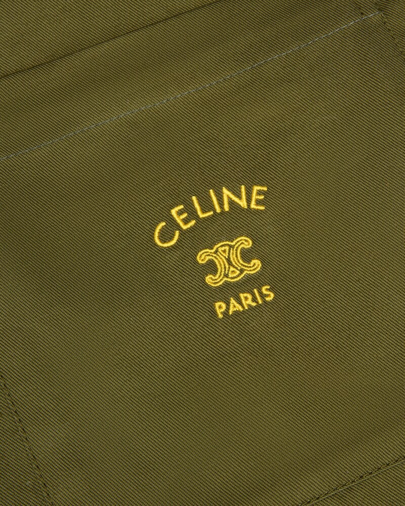 trousers IN cotton twill - Light Camel -  - 1 | CELINE