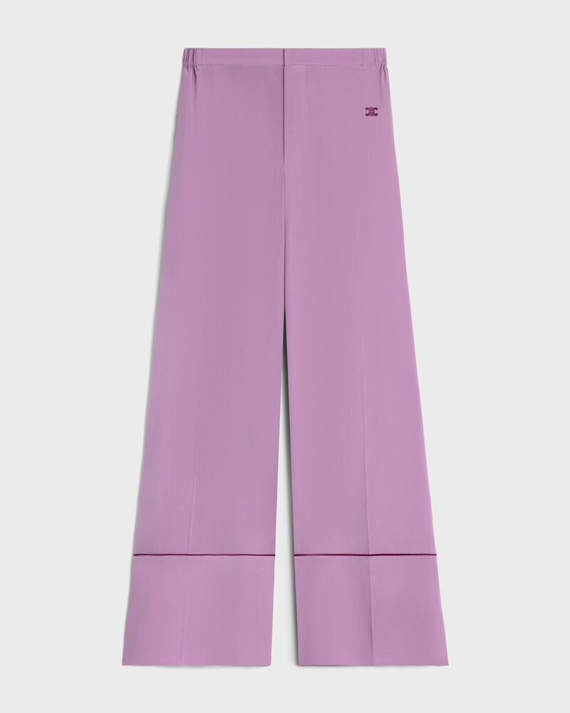 pantalon pyjama satin de soie - GLYCINE -  - 1 | CELINE