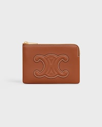 Porte-monnaie  veau lisse - TAN - PETITS CADEAUX - 1 | CELINE
