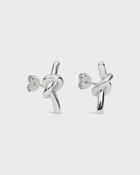 노트 스터드 - 로듐 피니시 브라스 - 실버 - 노트 - 2 | CELINE