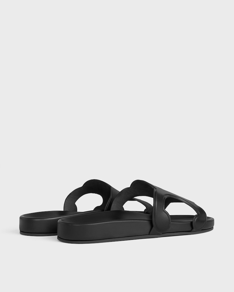 TRIOMPHE SLIDE IN Calfskin - Vegetal Tanning - BLACK -  - 1 | CELINE