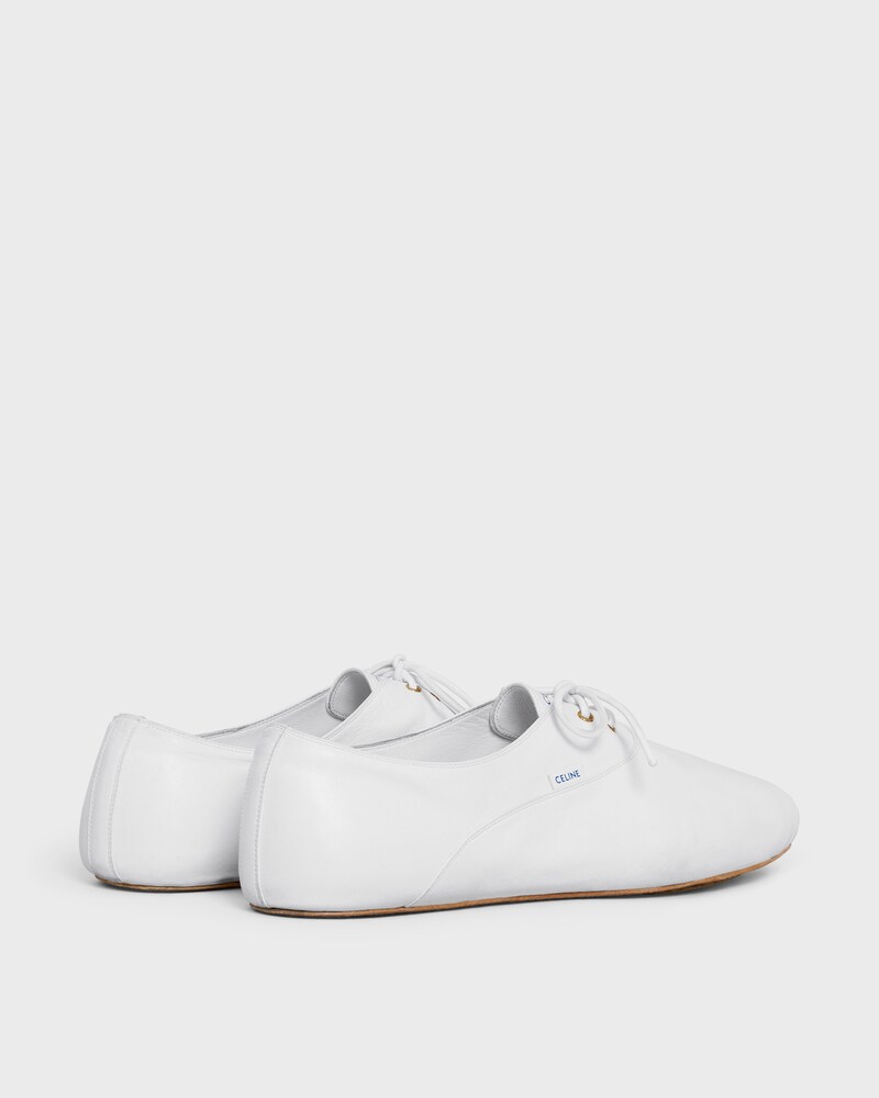 BALLET LACE-UP SHOE IN LAMBSKIN - Ultra White -  - 1 | CELINE