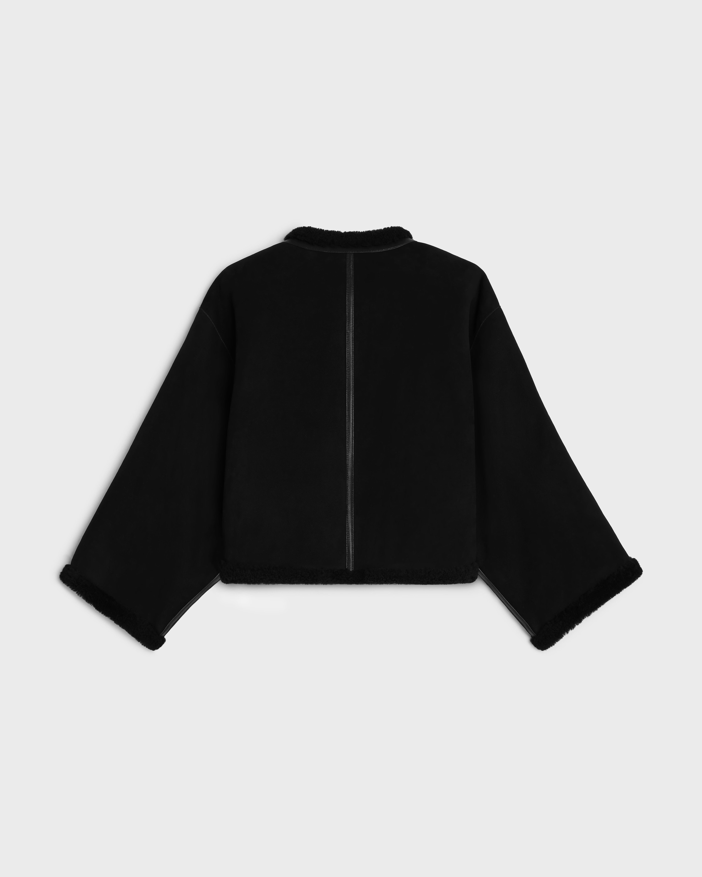 jacket IN suede - BLACK | CELINE