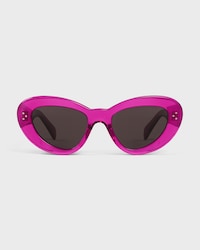 Butterfly S320 sunglasses in Acetate - TRANSPARENT FUCHSIA -  - 1 | CELINE