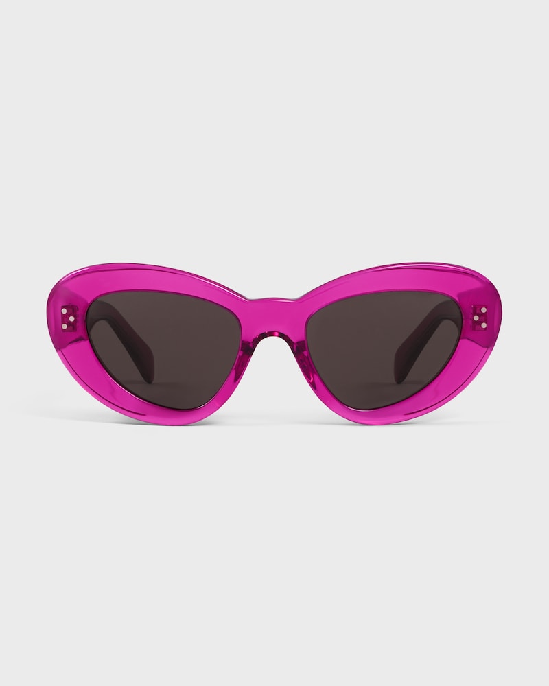 Butterfly S320 sunglasses in Acetate - TRANSPARENT FUCHSIA -  - 1 | CELINE