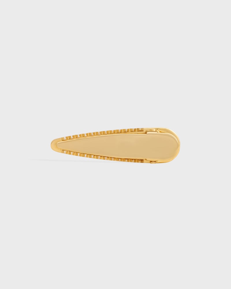 Horquilla Celine de latón con acabado dorado, acero y zamak - MARFIL / DORADO - ACCESORIOS PARA EL CABELLO - 1 | CELINE