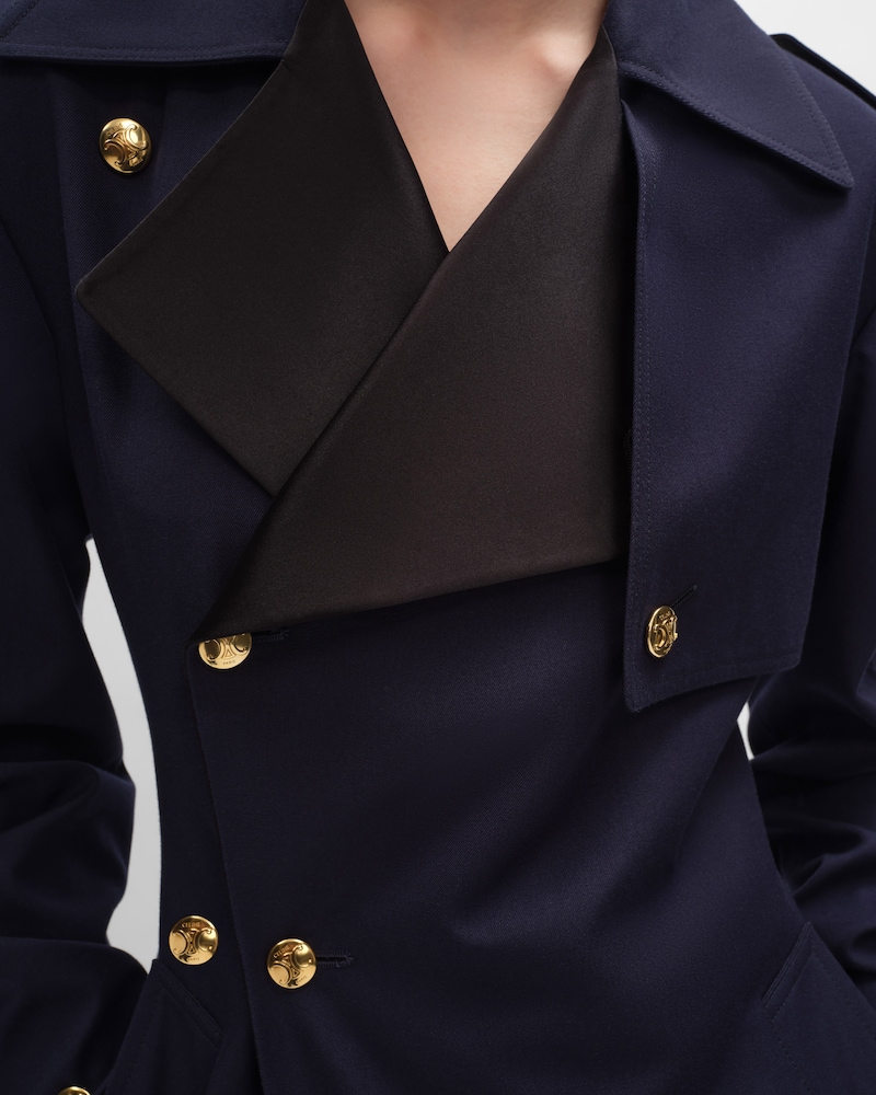 Smoking-Trenchcoat AUS BAUMWOLLE UND WOLLGABARDINE - TINTE -  - 1 | CELINE