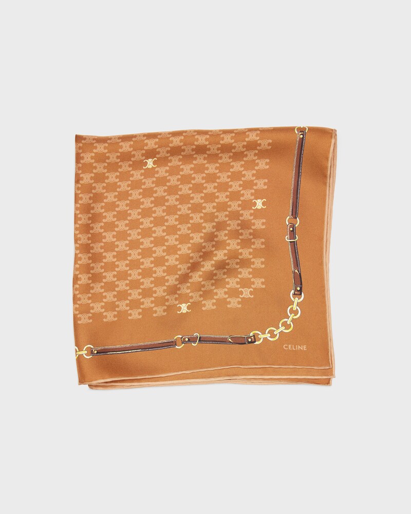 AVENUE FOCH BANDANA 55 - CREME/MARRON -  - 1 | CELINE