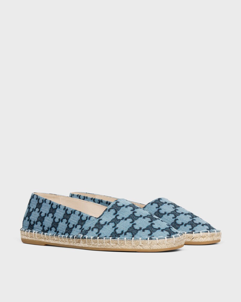 CLASSIC ESPADRILLES IN TRIOMPHE JACQUARD - Blue -  - 1 | CELINE