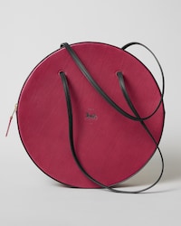 HAT BOX BAG IN SUPPLE SMOOTH CALFSKIN - BURNT RED - ALL BAGS - 1 | CELINE