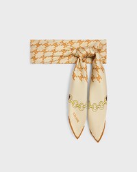 bandana IN heritage silk twill - VANILLA/ORANGE -  - 2 | CELINE