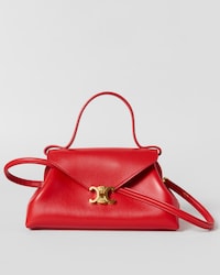 SMALL FLAIR BAG IN SHINY CALFSKIN - ULTRA RED - EVENING - 1 | CELINE