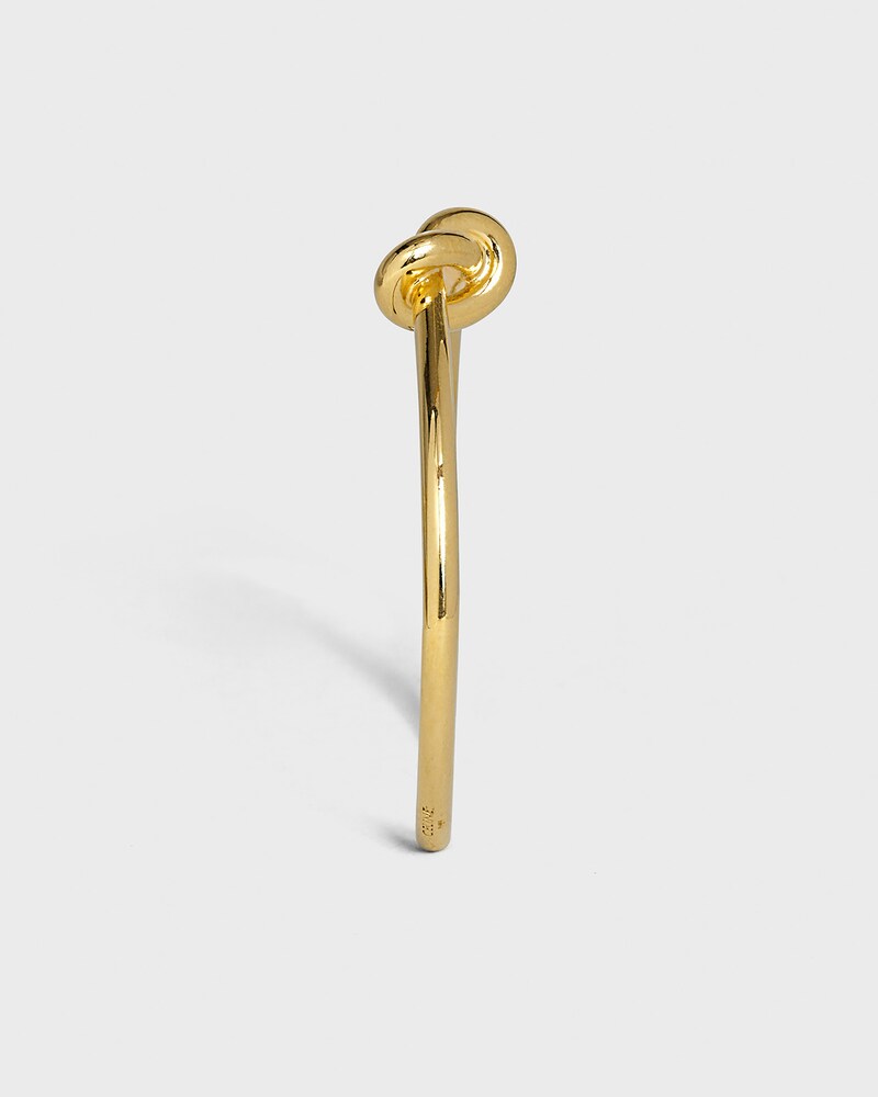 Knot extra-thin bracelet in brass with gold finish - Gold -  - 1 | CELINE