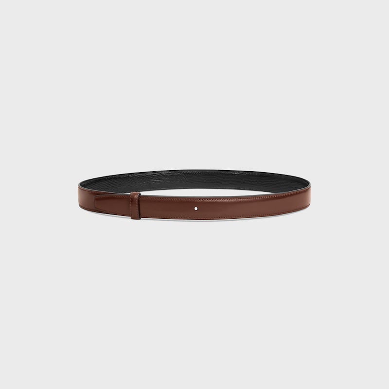 Reversible Strap 25MM IN TAURILLON AND LIZARD EMBOSSED CALFSKIN -  -  - 1 | CELINE
