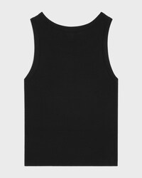 triomphe tank top IN ribbed cotton - BLACK -  - 2 | CELINE