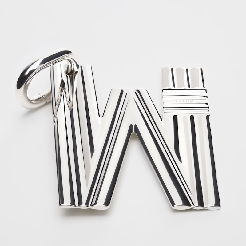 LETTRE W ALPHABET CHARMS EN LAITON RHODIÉ - ARGENT - CHARMS - 1 | CELINE