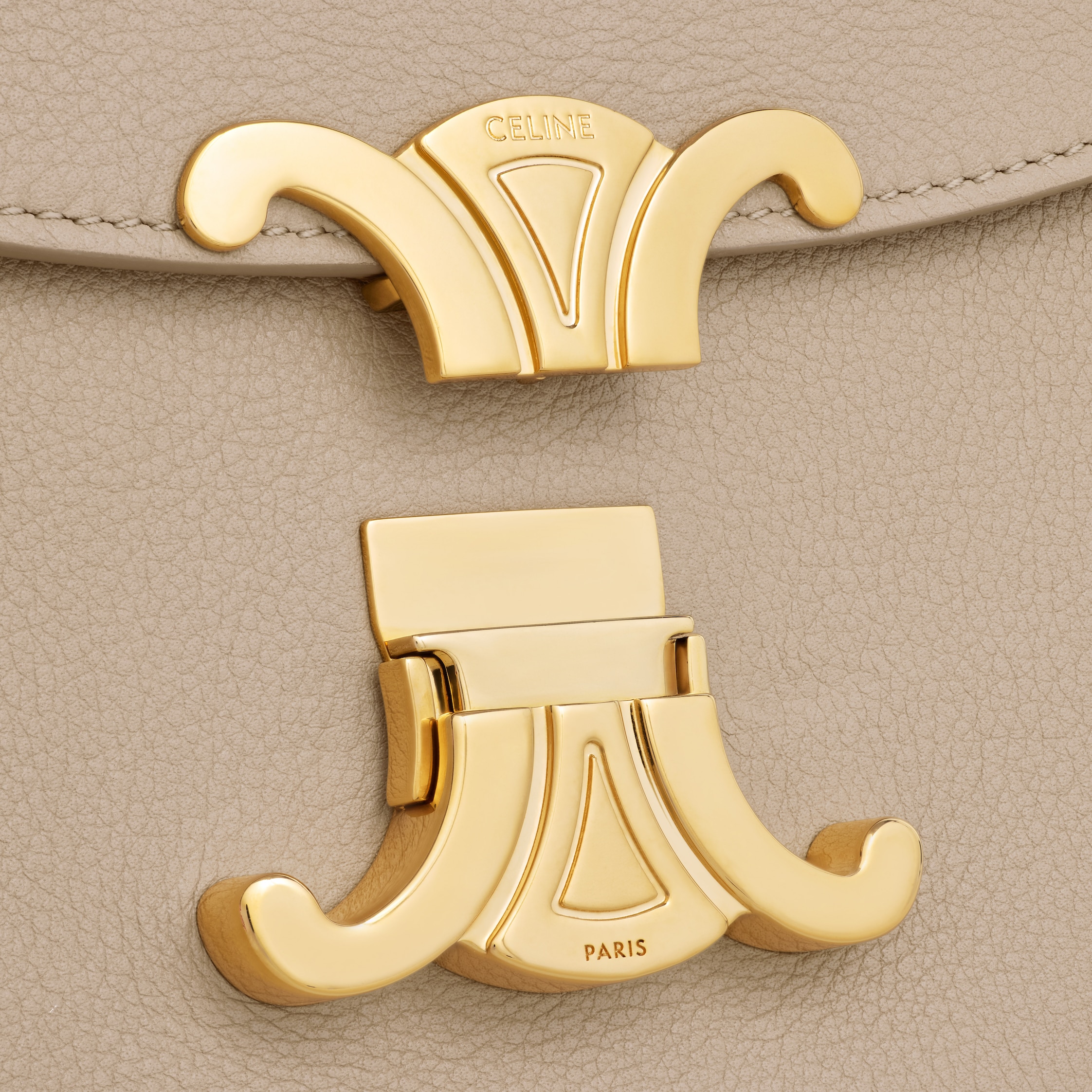 MEDIUM NINO BAG IN SUPPLE GRAINED CALFSKIN - CAPPUCCINO | CELINE