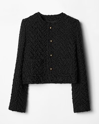 icone jacket IN wool - BLACK -  - 1 | CELINE