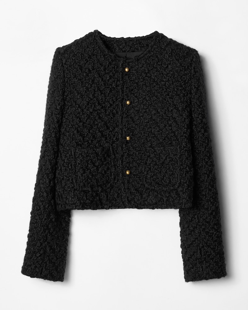 icone jacket IN wool - BLACK -  - 1 | CELINE