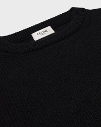 JERSEY CON CUELLO REDONDO DE CACHEMIRA - NEGRO -  - 2 | CELINE