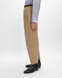 PANTALONES MONTAUK DE SARGA DE ALGODÓN - BEIGE BRITÁNICO -  - 2 | CELINE