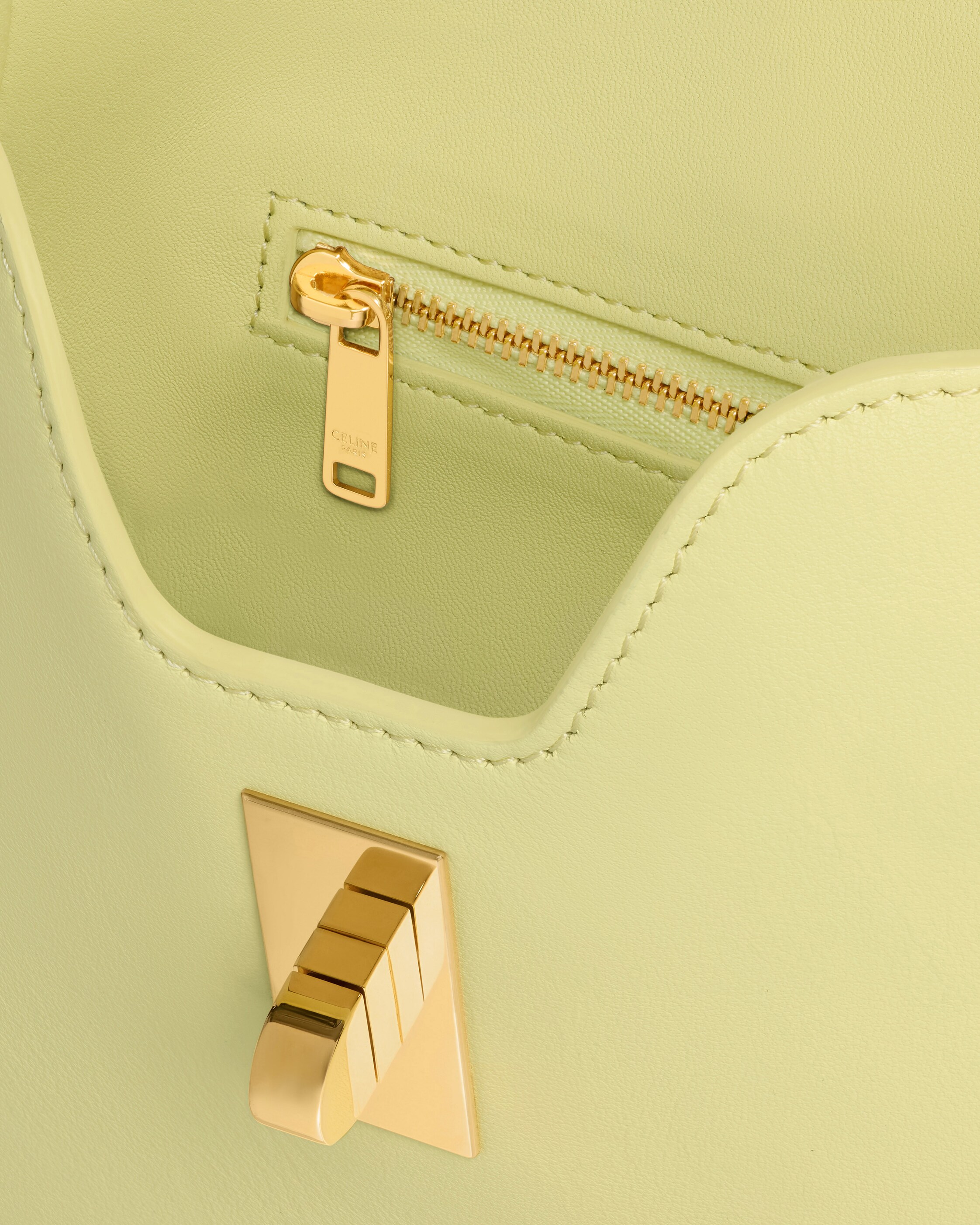 SMALL CAMILLE 16 SOFT BAG IN SMOOTH CALFSKIN - CITRUS | CELINE