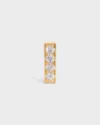 Puce d'Oreille Celine Line en Or Jaune et Diamants - Yellow Gold & White - CELINE SENTIMENTAL - 1 | CELINE