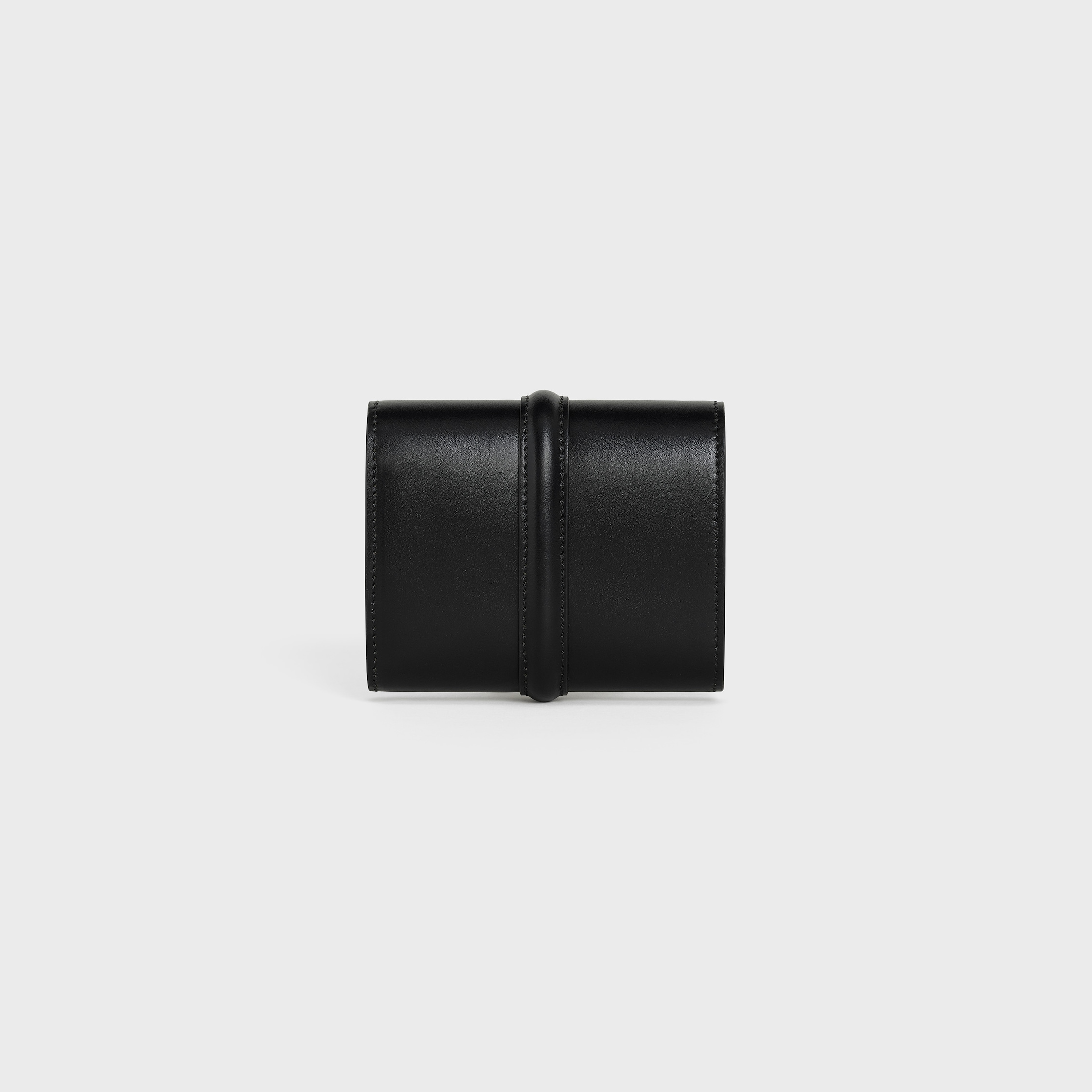 CELINE 三つ折り財布 ブラック レザー Small Trifold wallet 16 IN Satinated Calfskin - BLACK | CELINE