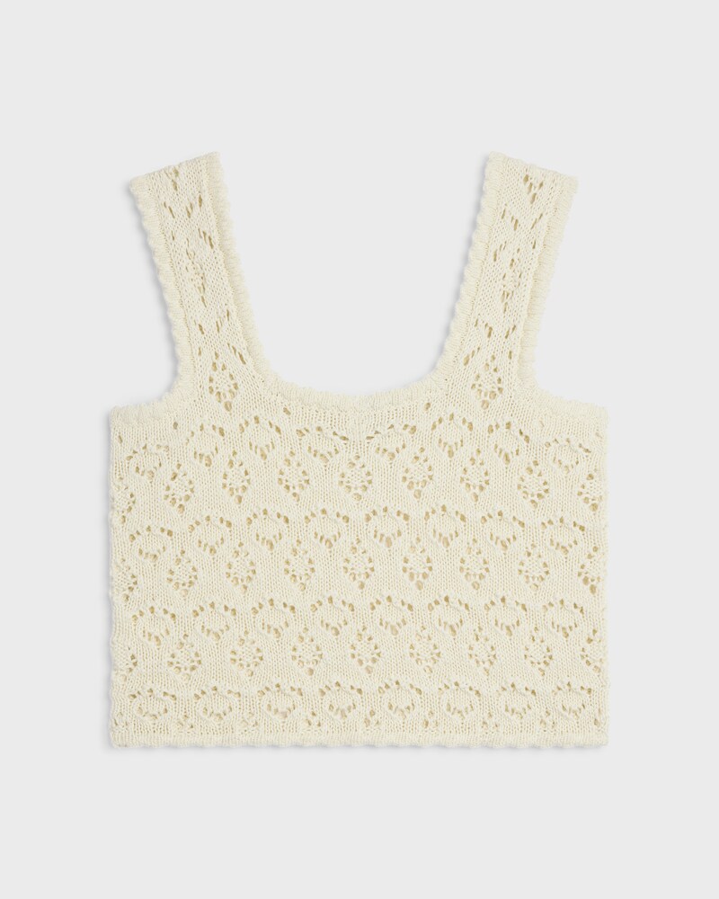 top IN cotton pointelle - OFF WHITE -  - 1 | CELINE