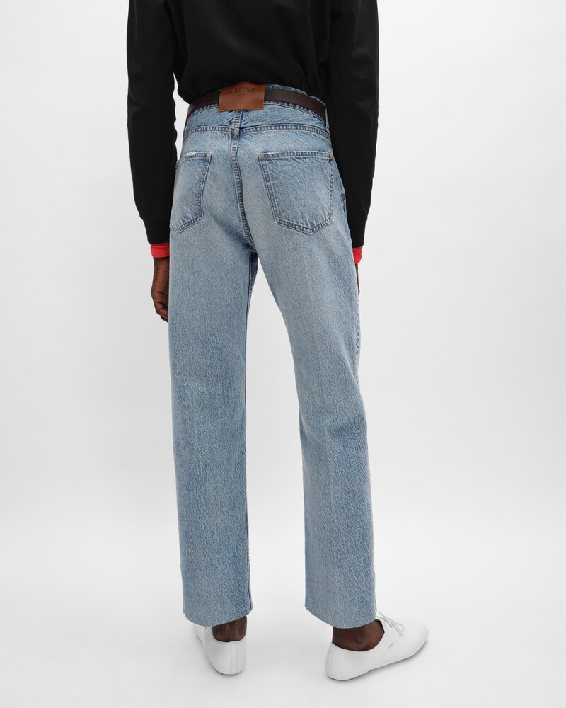 jeans boyfriend 001 DENIM COTON - Bleu poudré -  - 1 | CELINE