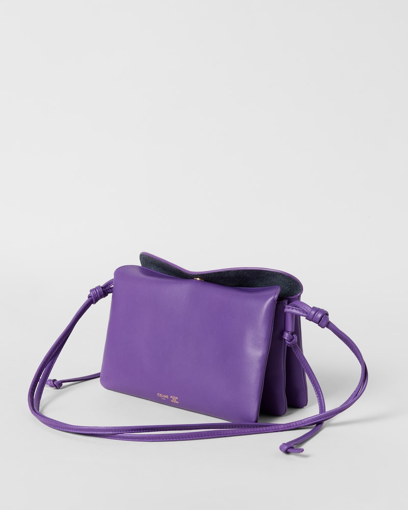 TRIO FLAP IN Smooth Lambskin - PURPLE - ALL BAGS - 1 | CELINE