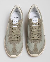 RACER SNEAKER IN NYLON, SUEDE AND LEATHER - GREGE -  - 2 | CELINE
