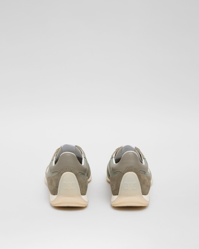 RACER SNEAKER IN NYLON, SUEDE AND LEATHER - GREGE -  - 1 | CELINE