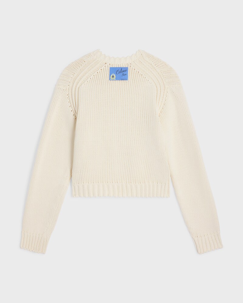 cardigan IN cotton - OFF WHITE -  - 1 | CELINE