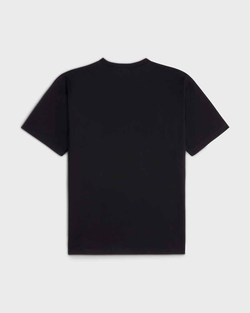 CELINE LOOSE T-SHIRT IN COTTON JERSEY - BLACK / WHITE -  - 1 | CELINE