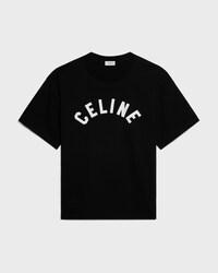 t-shirt IN cotton jersey - BLACK / WHITE -  - 1 | CELINE