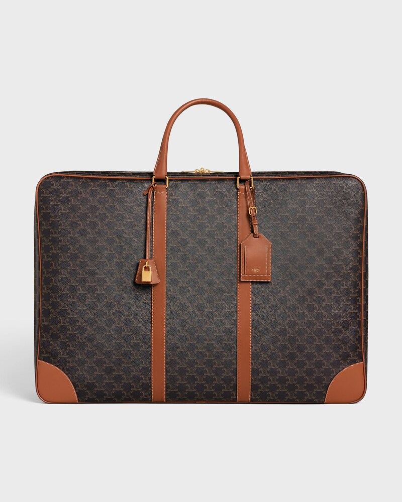 Soft Luggage 70 in Triomphe Canvas and Calfskin - TAN - HAND-PICKED GIFTS - 1 | CELINE